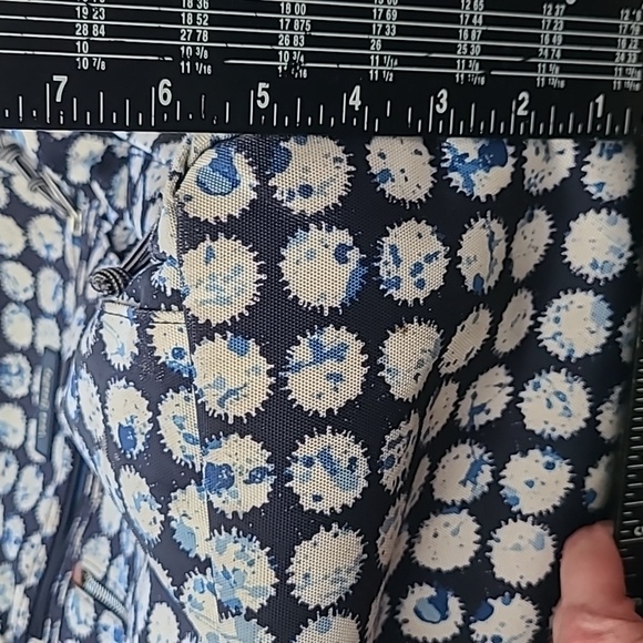 Vera Bradley Blue and White Patterned Backpack - Picture 10 of 11